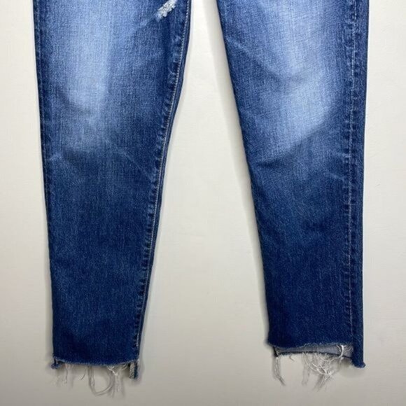 Adriano Goldschmeid 26 Phoebe Vintage High Waisted Tapered Leg Crop Jeans $255 - Picture 6 of 16